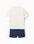Ensemble t-shirt et short en coton avec imprimé sonic Bleu foncé 2 - vertbaudet enfant 