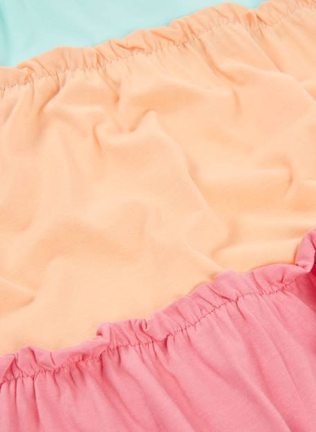Robe en maille color block Vert 4 - vertbaudet enfant 