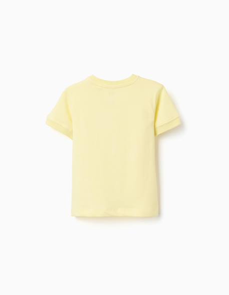 T-shirt en coton avec imprimé botanic Jaune 2 - vertbaudet enfant 