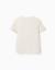 T-shirt en coton avec lignes en relief et poche Blanc+Bleu clair 2 - vertbaudet enfant 