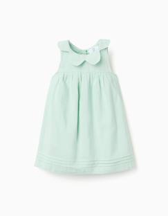 Bébé-Robe, jupe-Robe sans manches en coton et lin