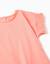T-shirt en coton avec manches à volants Blanc+Corail clair 6 - vertbaudet enfant 