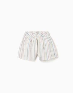 Short en coton à rayures ethniques b&s  - vertbaudet enfant
