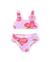 Bikini fille en maille avec application de fleur Rose 1 - vertbaudet enfant 