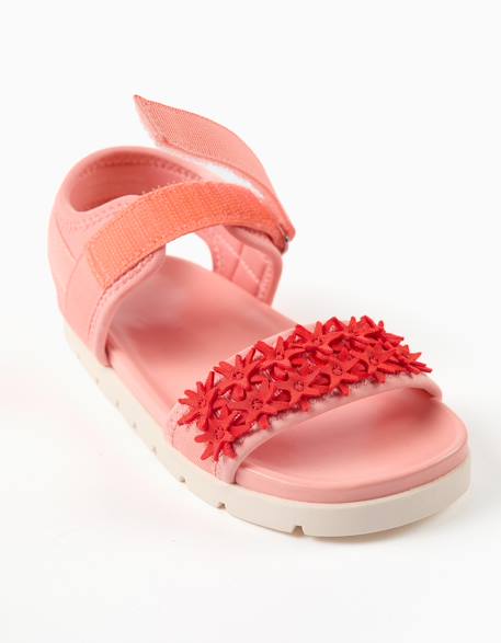 Sandales antidérapantes avec application d'étoiles de mer Corail clair 4 - vertbaudet enfant 