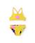 Bikini pour fille en maille avec motif abstrait Jaune 6 - vertbaudet enfant 