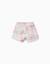 Short en coton avec motif mosaïque Blanc 2 - vertbaudet enfant 