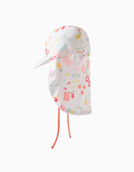 Casquette légionnaire de bain avec motif plage Blanc 2 - vertbaudet enfant 