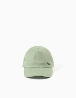 -Casquette en sergé de coton avec vagues brodées