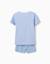 Pyjama en coton avec imprimé crocodile qui brille dans le noir Bleu clair 2 - vertbaudet enfant 