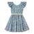 Robe cérémonie  fleurie  et  à volants  angel Bleu foncé or 3 - vertbaudet enfant 
