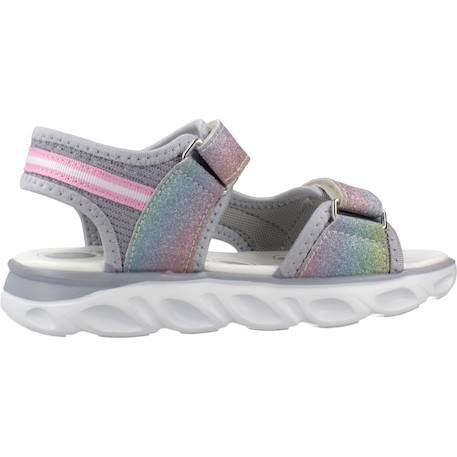 Sandale enfant synthétique clelia Gris+Rose 1 - vertbaudet enfant 
