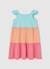 Robe en maille color block Vert 2 - vertbaudet enfant 