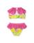 Bikini fille en maille avec volants Jaune 2 - vertbaudet enfant 