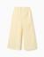Pantalon à jambe large en coton à rayures Jaune clair 2 - vertbaudet enfant 