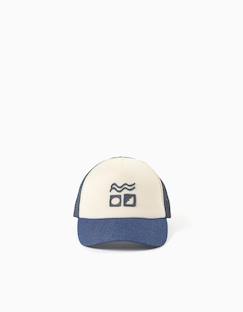 -Casquette avec imprimé en relief et maille