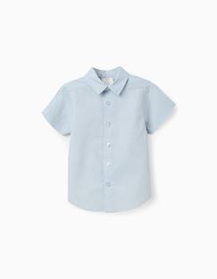 Bébé-Chemise, blouse-Chemise à manches courtes en lin et coton