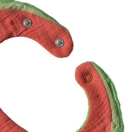 Bavoir wally la pastèque Rouge 4 - vertbaudet enfant 