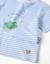 Pyjama en coton avec imprimé crocodile qui brille dans le noir Bleu clair 3 - vertbaudet enfant 