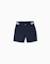 Short chino en sergé avec bande à rayures Beige clair+Bleu foncé 5 - vertbaudet enfant 