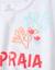 T-shirt court en coton avec imprimé plage Blanc 4 - vertbaudet enfant 