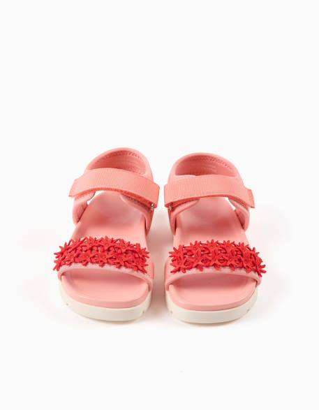 Sandales antidérapantes avec application d'étoiles de mer Corail clair 2 - vertbaudet enfant 
