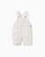 Salopette en coton à rayures ethniques b&s Blanc 1 - vertbaudet enfant 