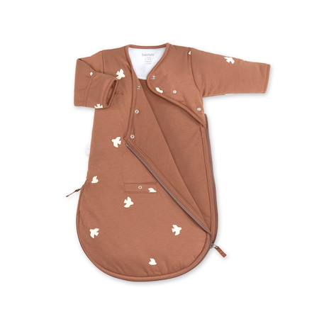 Gigoteuse avec moufles hiver  - tog 2.5 cocon moelleux Piuma ecru+Piuma moka 8 - vertbaudet enfant 