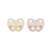 Lot de 2 tétines rondes milky white et powder pink 3-36 mois Multi-coloured 2 - vertbaudet enfant 