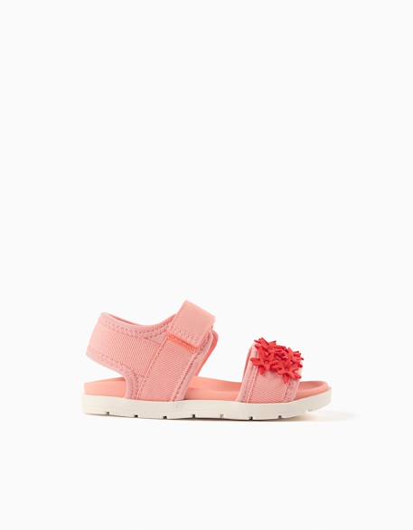 Sandales antidérapantes avec application d'étoiles de mer Corail clair 1 - vertbaudet enfant 