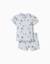 Pyjama en coton côtelé avec motif alligator Gris clair 1 - vertbaudet enfant 