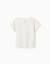 T-shirt en coton avec manches à volants Blanc+Corail clair 2 - vertbaudet enfant 