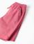 Short midi en popeline avec cordon de serrage et poches Rose foncé 3 - vertbaudet enfant 