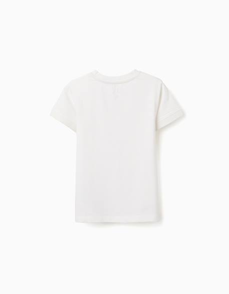 T-shirt en coton avec imprimé aroma di limone Blanc 2 - vertbaudet enfant 