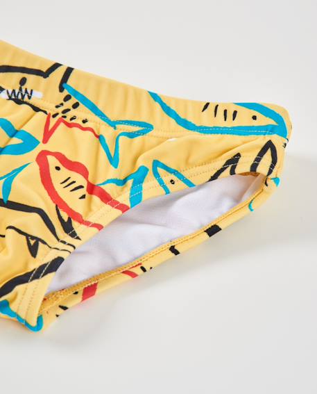 Slip de bain garçon Jaune 3 - vertbaudet enfant 