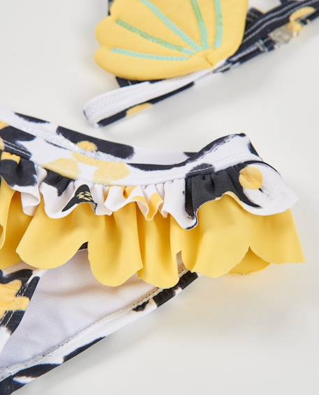 Bikini en maille pour fille avec détails à sequins Jaune 5 - vertbaudet enfant 