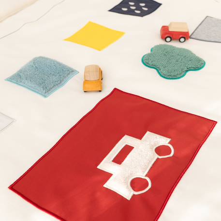 Tapis de parc et jeu - pure coton Ivoire+Moka 6 - vertbaudet enfant 