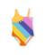 Maillot de bain pour fille en maille avec design asymétrique Jaune 1 - vertbaudet enfant 