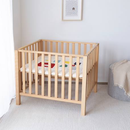Tapis de parc et jeu - pure coton Ivoire+Moka 4 - vertbaudet enfant 