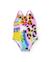 Maillot de bain pour fille en maille avec motif abstrait Blanc 1 - vertbaudet enfant 