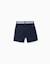Short chino en sergé avec bande à rayures Beige clair+Bleu foncé 6 - vertbaudet enfant 