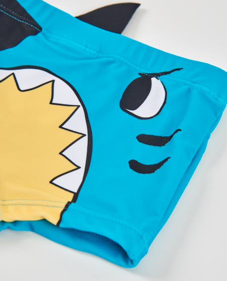 Maillot de bain pour garçon en maille avec détail en relief Bleu 4 - vertbaudet enfant 