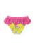 Culotte de bain fille avec volant décoratif Jaune 2 - vertbaudet enfant 