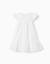 Robe en coton avec broderie anglaise et volants Blanc 1 - vertbaudet enfant 