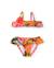 Bikini fille en maille avec détail floral en relief Orange 2 - vertbaudet enfant 