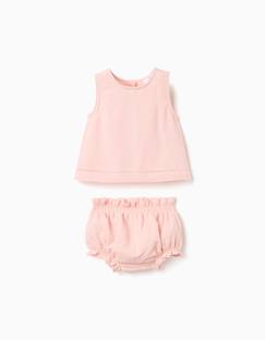 -Blouse sans manches + bloomer b&s