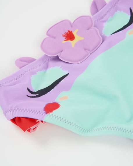 Culotte fille en maille avec volants sur les côtés Violet 4 - vertbaudet enfant 
