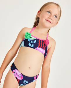 Bikini fille en maille avec fleurs appliquées  - vertbaudet enfant