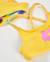 Bikini pour fille en maille avec motif abstrait Jaune 5 - vertbaudet enfant 