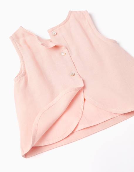 Blouse sans manches + bloomer b&s Rose clair 3 - vertbaudet enfant 
